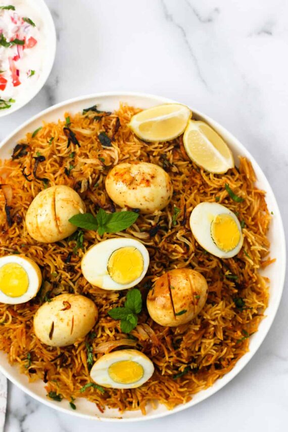 Egg Biryani (Half)