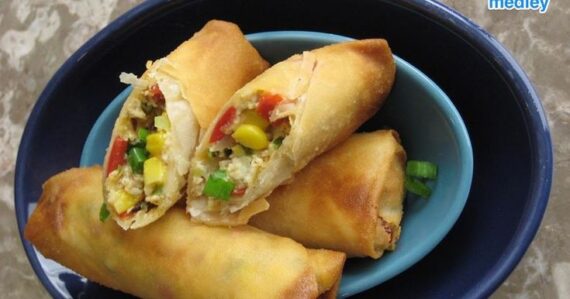 Paneer corn roll