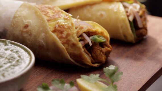 Chicken barbecue roll
